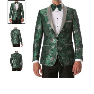 Ferrecci Green Floral Sport Coat